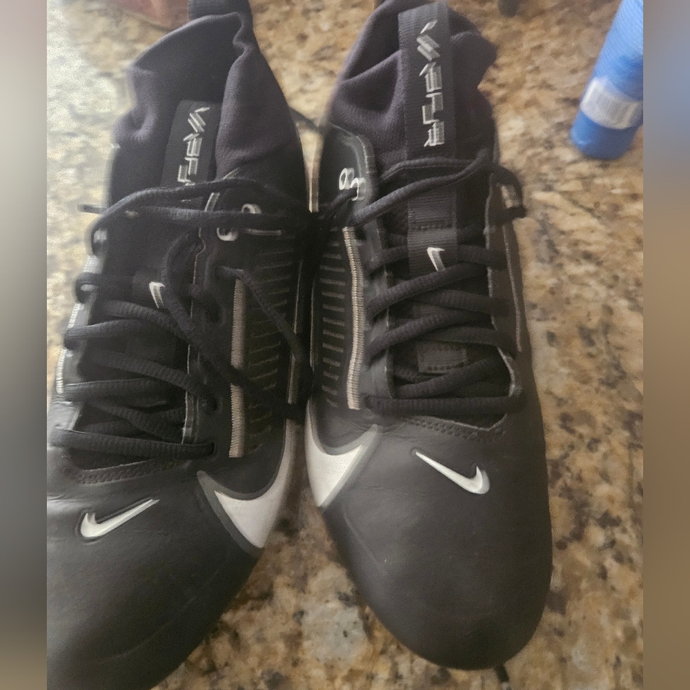 Nike Vapor Edge Pro 360 2 Black White Football Cleats DA5456-001 Size 9.5